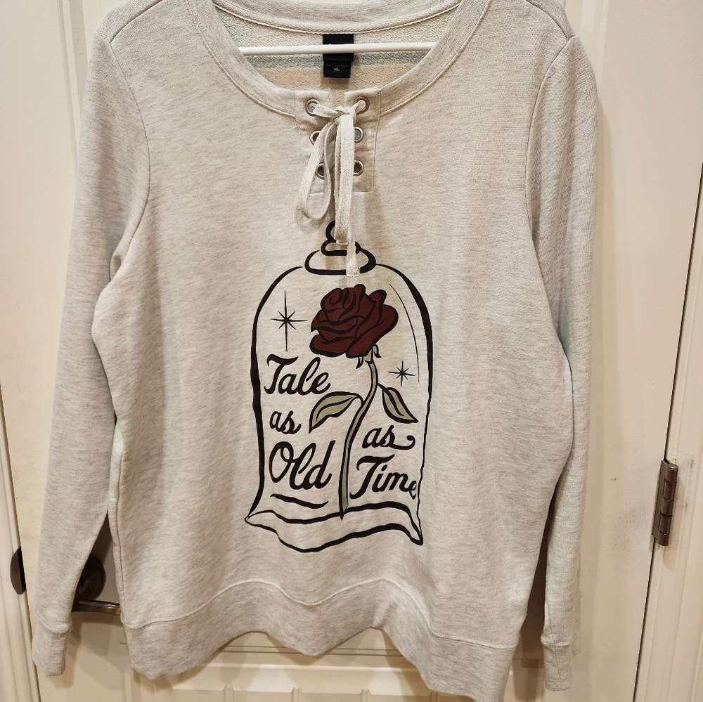 Disney, Beauty and the Beast, Tale as Old as Time, XL, laced top closure